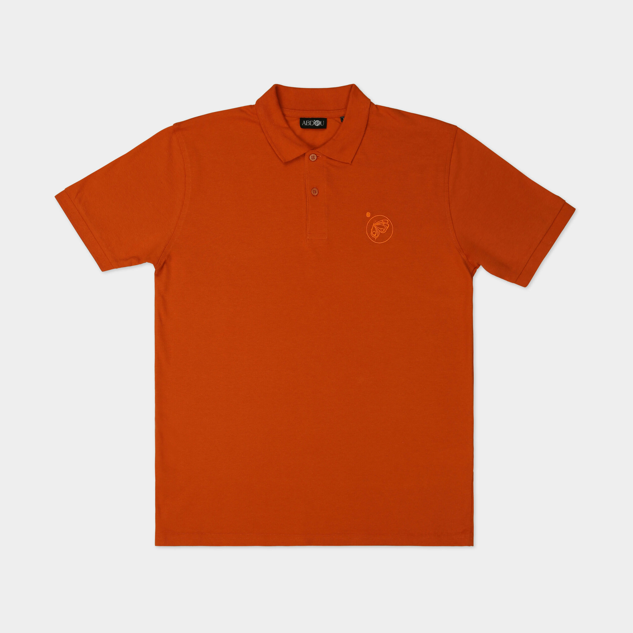 Orange Polo Men