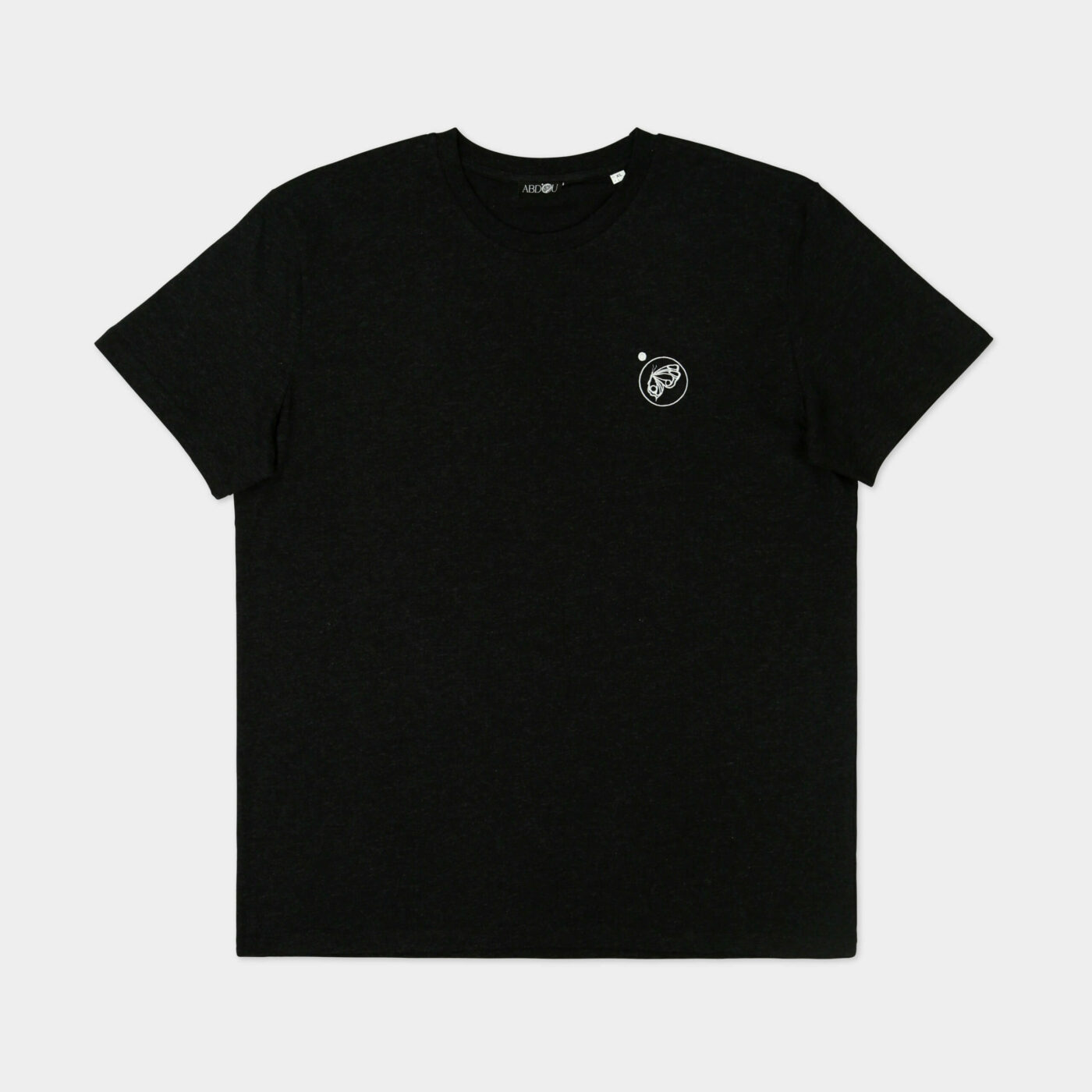 Camiseta con logotipo bordado - Negro