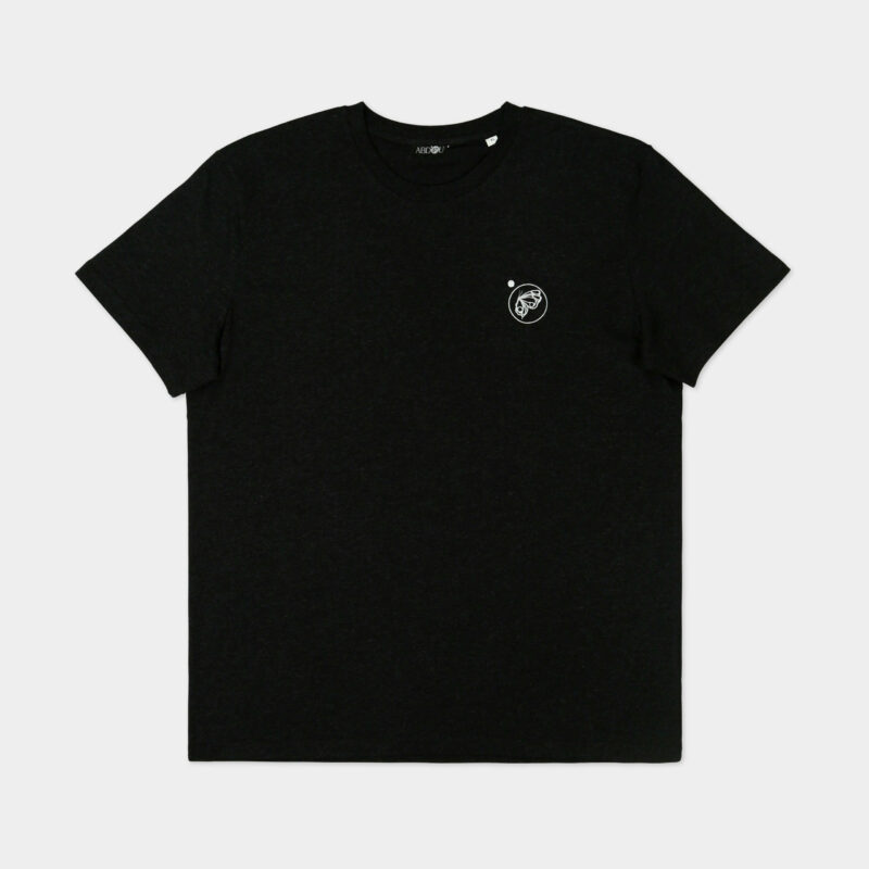 Camiseta con logotipo bordado - Negro