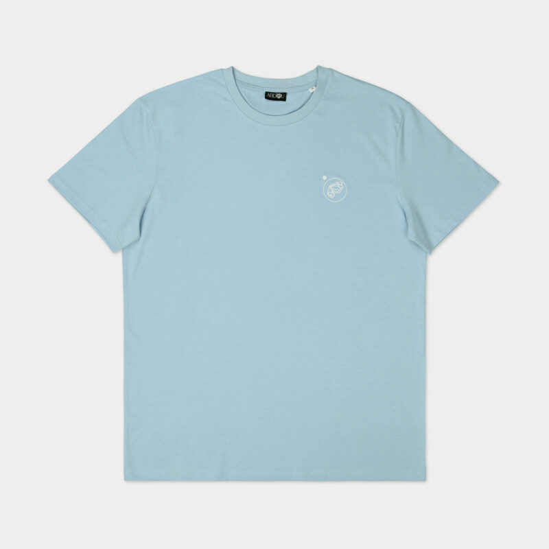 Camiseta con logotipo bordado - Azul Cielo