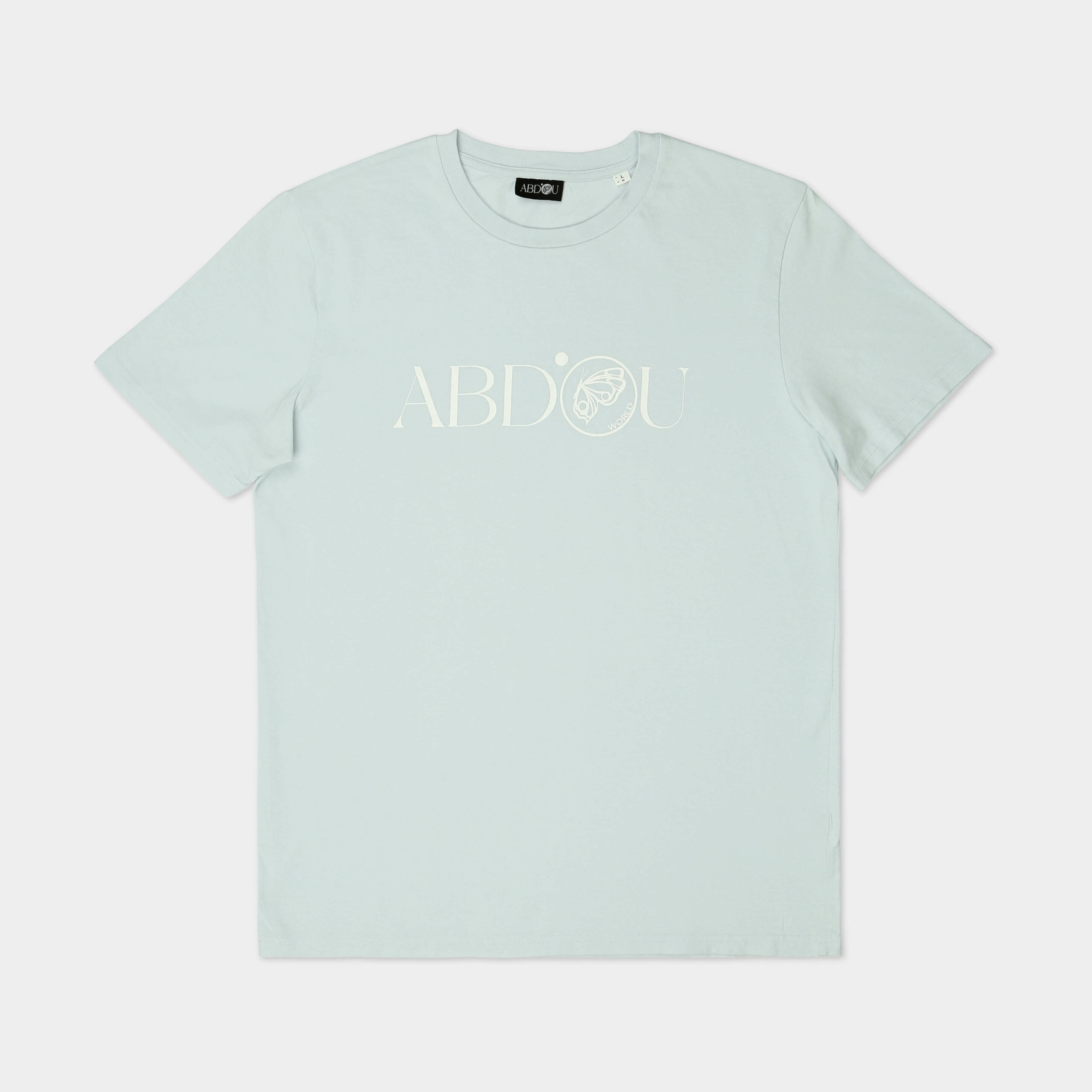 Pastel Blue Screen printed Logo T-shirt
