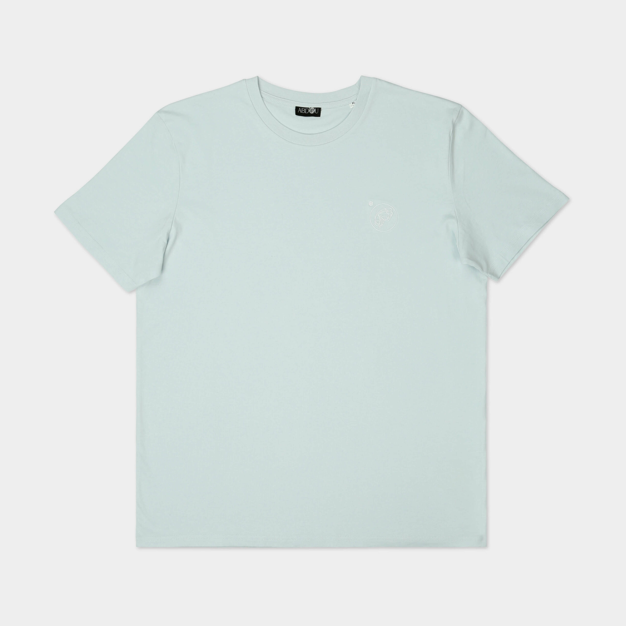 Pastel Blue Embroidered Logo T-shirt