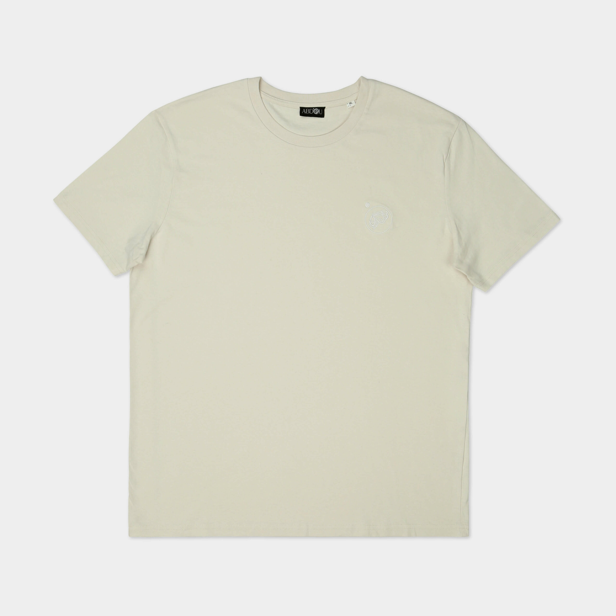 Off White Embroidered Logo T-shirt