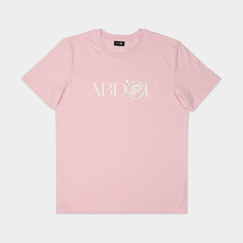 Camiseta Con Logotipo Serigrafiado - Rosa