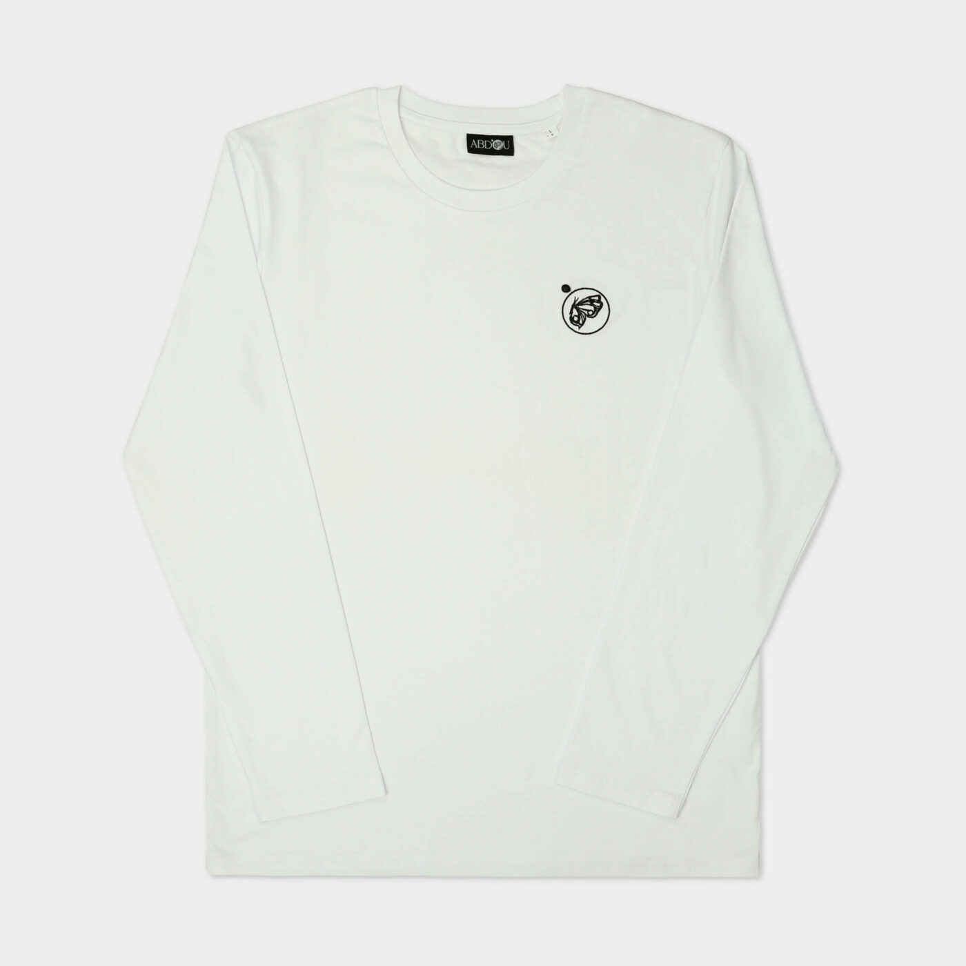 Camiseta Manga Larga con logotipo bordado - Blanco