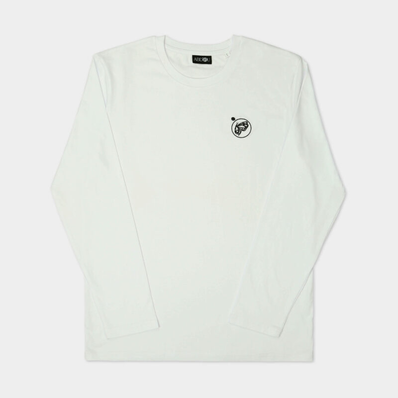 Camiseta Manga Larga con logotipo bordado - Blanco