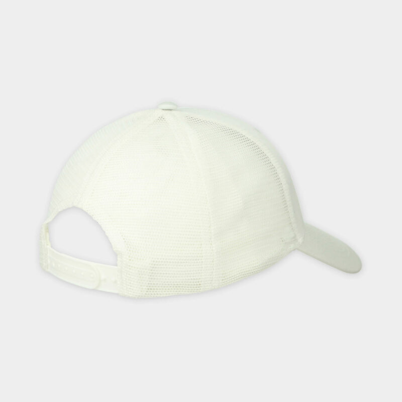 Gorra blanca - Logotipo azul bordado