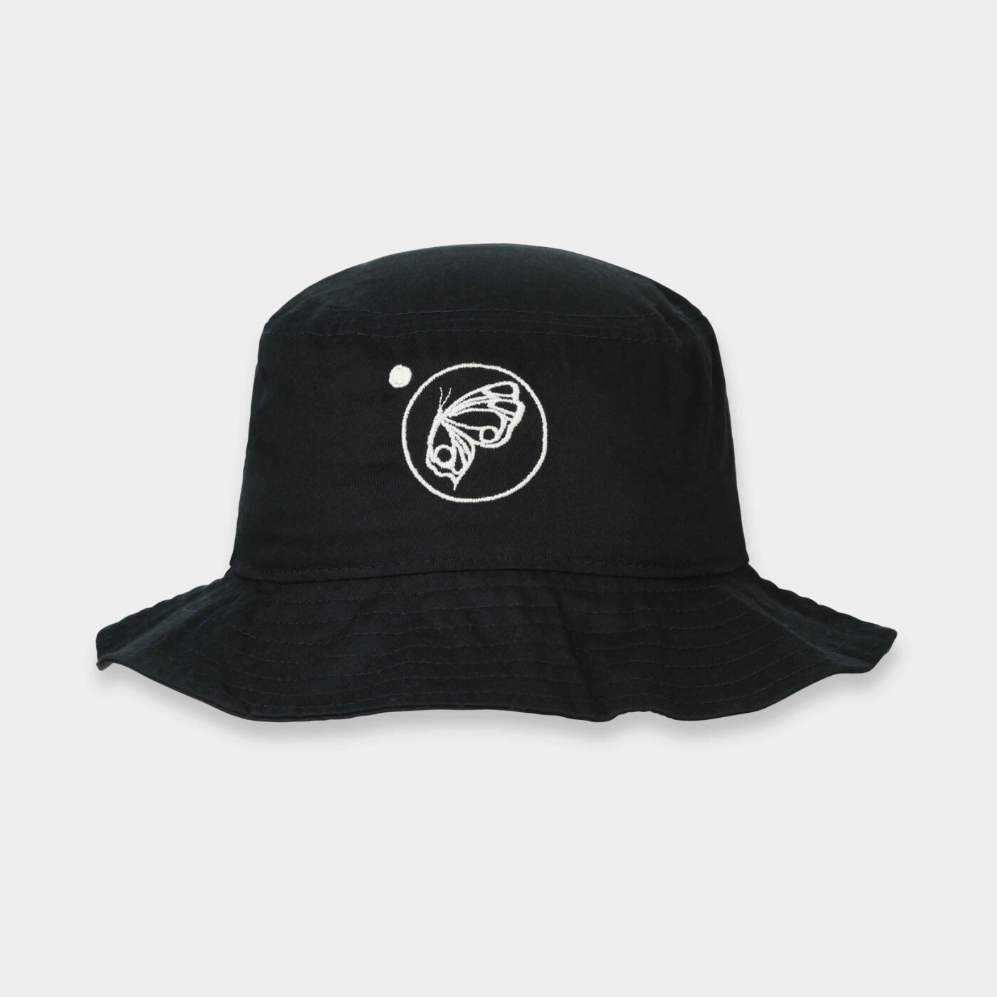 Sombrero  Negro - Logotipo Bordado Blanco