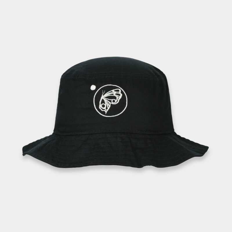 Sombrero  Negro - Logotipo Bordado Blanco