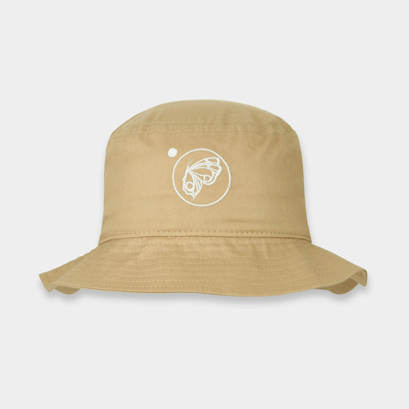 Sombrero  Arena - Logotipo Bordado Blanco
