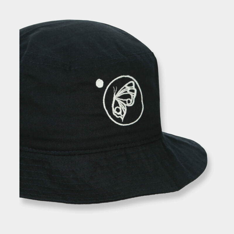 Sombrero  Negro - Logotipo Bordado Blanco