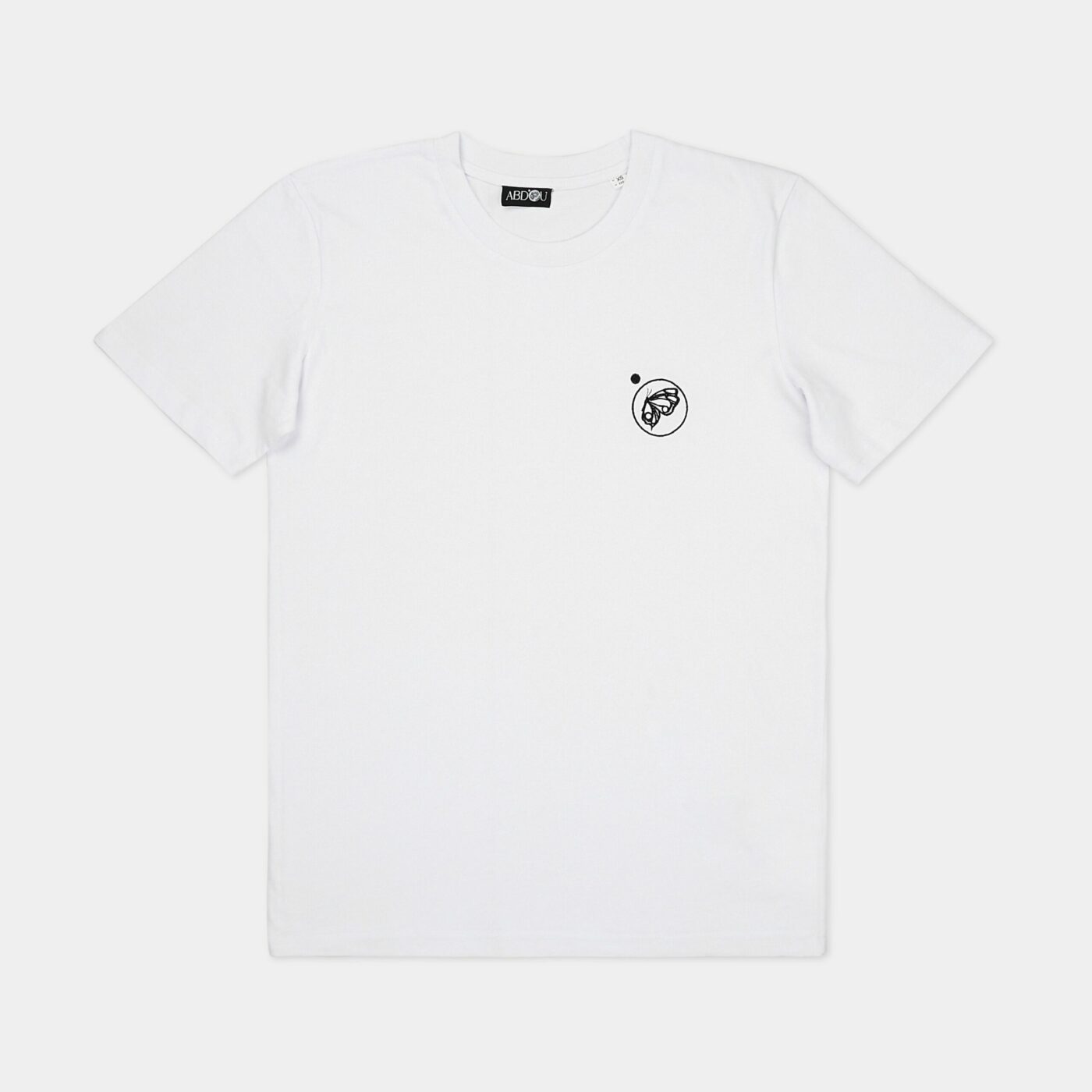 Camiseta con logotipo bordado - Blanco