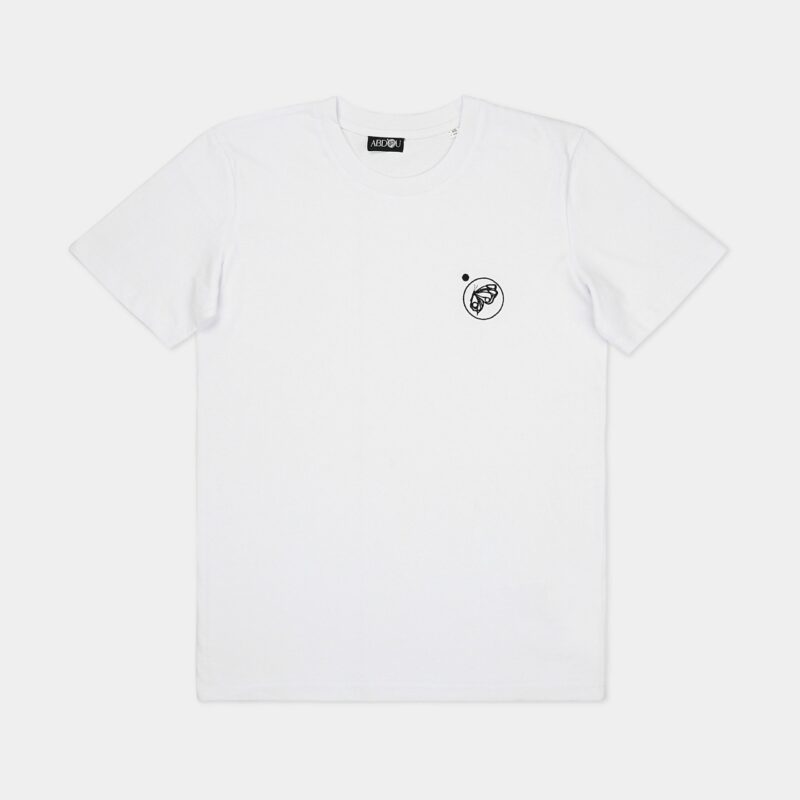 Camiseta con logotipo bordado - Blanco