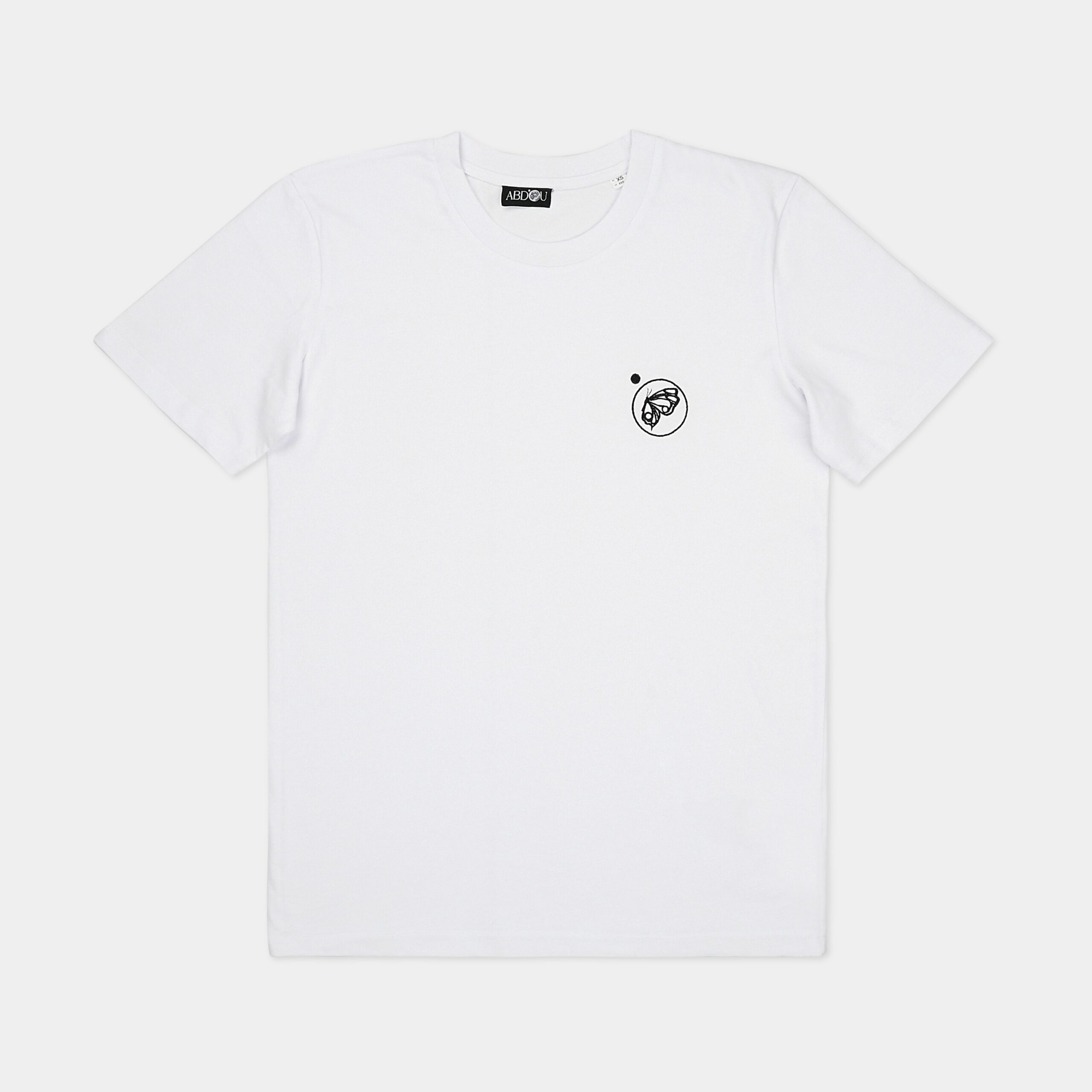 White Embroidered Logo T-shirt
